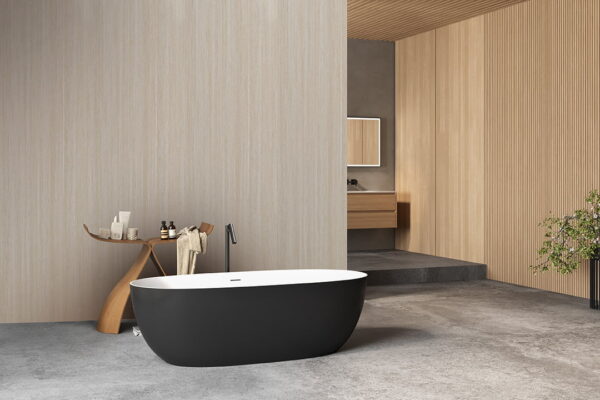 SPC panel - Travertine - Bathroom - Low res FibroTech SPC panel